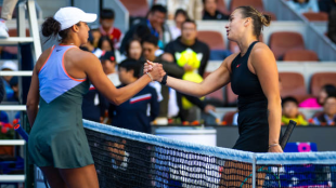 Aryna Sabalenka and Madison Keys in Beijing 2024. Photo: Getty