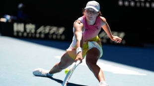 Polémica en el Open de Australia 2025 por un doble bote no visto por la juez de silla. Foto: Getty