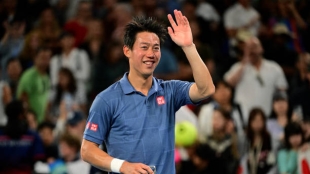 Kei Nishikori at the Australian Open 2025. Photo: gettyimages