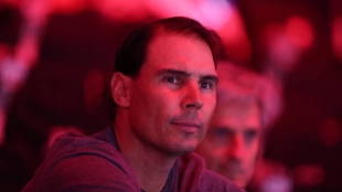 "Rafael Nadal plays soccer. Photo: gettyimages"