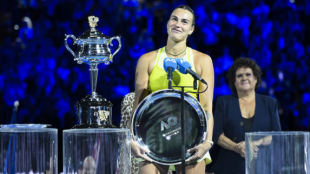 Aryna Sabalenka at the Australian Open 2025. Photo: Getty.