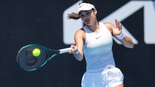 Emma Raducanu at the 2025 Australian Open. Photo: Getty
