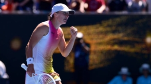Iga Swiatek en el Open de Australia 2025. Foto: Getty
