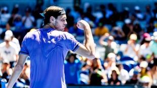 Taylor Fritz, at the Australian Open 2025. Photo: gettyimages.