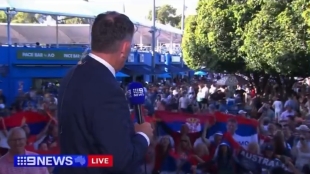 The journalist who disrespected Djokovic defends himself: "I considered it humor." Photo: Getty