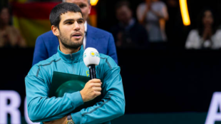 Carlos Alcaraz habla desde Doha. Fuente: Getty