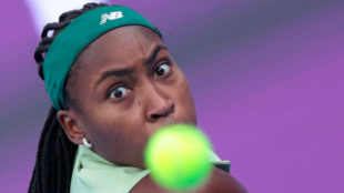Coco Gauff, eliminada en el WTA 1000 de Dubai. Fuente: Getty