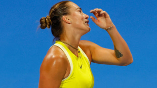 Aryna Sabalenka at the WTA in Doha 2025. Photo: getty