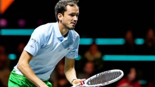 Medvedev señala cuál está siendo su clave del éxito en Marsella. Foto: Getty