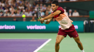 Carlos Alcaraz muestra un 18-2 en Indian Wells. Fuente: Getty