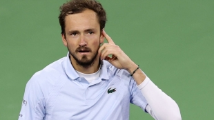 Daniil Medvedev volvió a criticas las condiciones de Indian Wells. Fuente: Getty