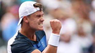 Rune, tras su gran victoria ante Tsitsipas: "Creo que me he convertido en un jugador más completo". Foto: Gettyimages
