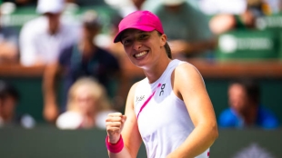 Iga Swiatek, opciones de hacer historia en Indian Wells 2025. Foto: gettyimages