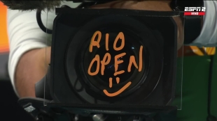 La curiosa firma de De Miñaur tras ganar a Fonseca dedicada al público brasileño. Foto: ESPN