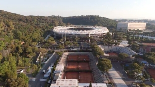 El Masters 1000 de Roma presenta su nuevas instalaciones del Foro Italico. Foto: Redes