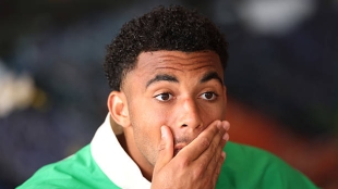 Fils se pasó de efusividad con la celebración y sin querer terminó dándole un pelotazo a un aficionado. Foto: Gettyimages