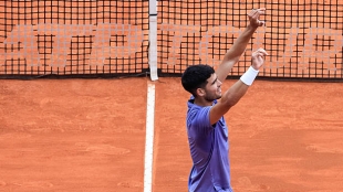 Orden de Juego jueves 10 de abril en ATP Montecarlo 2025: Davidovich, primer turno en la central; Alcaraz, segundo. Foto: Gettyimages