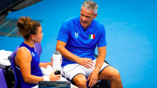 Renzo Furlan se despide de Jasmine Paolini en redes sociales. Fuente: Getty