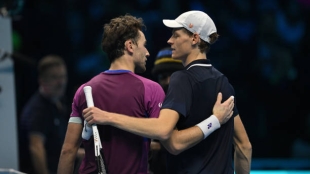 Ruud puts his hand in the fire for Sinner: "I always considered him innocent". Photo: Getty Images