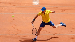Bautista barre a Tiafoe y ya esta en los cuartos de Hamburgo. Foto: Gettyimages