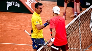 Rune praises Bautista: "He has a lot of experience and knows how to play tennis in Grand Slams." Photo: Getty Images