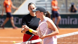 Sabalenka, on who the favorite for Roland Garros is: "I'll leave it to Swiatek." Photo: Getty Images