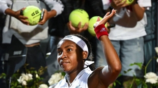Cori Gauff en el WTA Roma 2025. Foto: Getty