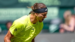 Alexander Zverev, semifinalist in Halle. Photo: gettyimages