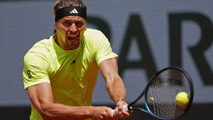 Zverev avanza a cuartos de final ante la retirada de Griekspoor. Foto: Getty