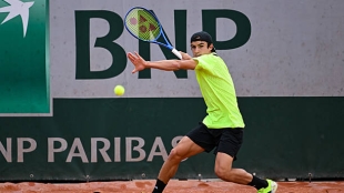 Andrés Santamarta at Roland Garros 2025. Photo: gettyimages