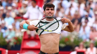 Alcaraz, en pista: "No tenía expectativas de ganar". Foto: Getty