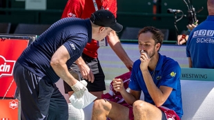 Daniil Medvedev, hemorragia nasal. Foto: gettyimages