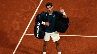 Así ha sido la sentida ovación de la Philippe Chatrier a Musetti tras su retirada. Foto: Getty