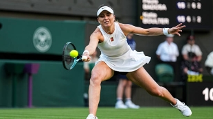 Badosa sufrió una rotura en el psoas antes de Wimbledon y será baja varias semanas. Foto: Gettyimages