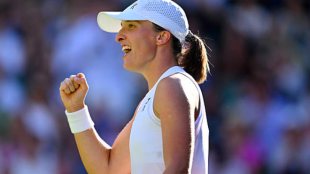 Iga Swiatek, dueña de una estadística en solitario en Grand Slams. Fuente: Getty