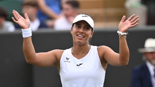 Jessica Bouzas, en octavos de Wimbledon 2025. Foto: gettyimages
