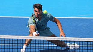 Carlos Alcaraz at ATP Cincinnati 2025. Photo: Getty
