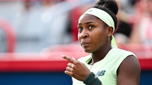 Coco Gauff en el WTA Montreal 2025. Foto: Getty