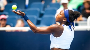 Gauff debuta con éxito ante Wang en el WTA Cincinnati 2025. Foto: Getty