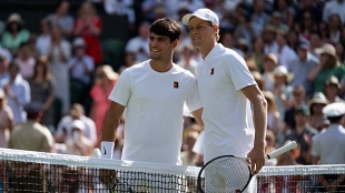 阿尔卡拉斯和辛纳在网球世界中的压倒性统治得到了确认。照片：Gettyimages