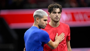 Fritz saca pecho de su victoria ante Alcaraz: "Jugué un partido increíble de principio a fin". Foto: Gettyimages