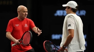 Agassi, impresionado por Fonseca: "Me ha sorprendido su mentalidad, no se deja intimidar"