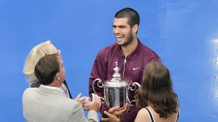 阿尔卡拉斯宣布一个新发型。照片：gettyimages