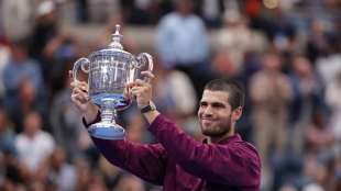 Carlos Alcaraz en el US Open 2025. Foto: Getty