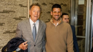 Djokovic's poignant message about Pilic: "I feel a great emptiness and sadness." Photo: Getty