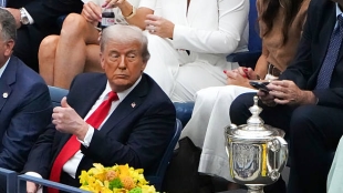 Reazione di Trump alla vittoria di Alcaraz. Foto: gettyimages.