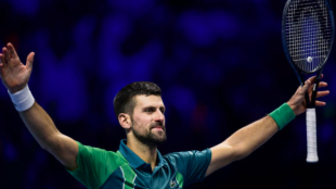 Novak Djokovic, clasificado para las ATP Finals. Fuente: Getty