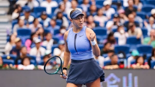 阿曼达·阿尼西莫娃,2025年北京公开赛冠军。照片:gettyimages