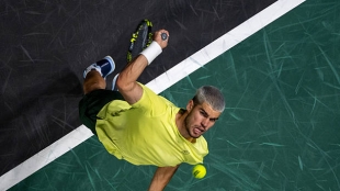 Carlos Alcaraz valora la pista de París. Foto: gettyimages