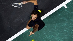 Medvedev cumple como favorito contra Munar en el ATP Rolex Paris Masters 2025. Foto: Getty